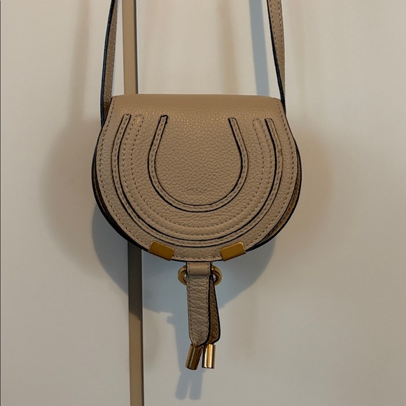 Chloe Marcie Bag - Nano Size in Beige, gold hardware with dusty. EUC leather - Picture 3 of 16